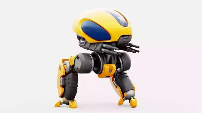 MILITARY BOT M-3000  RIGGED 3D model
