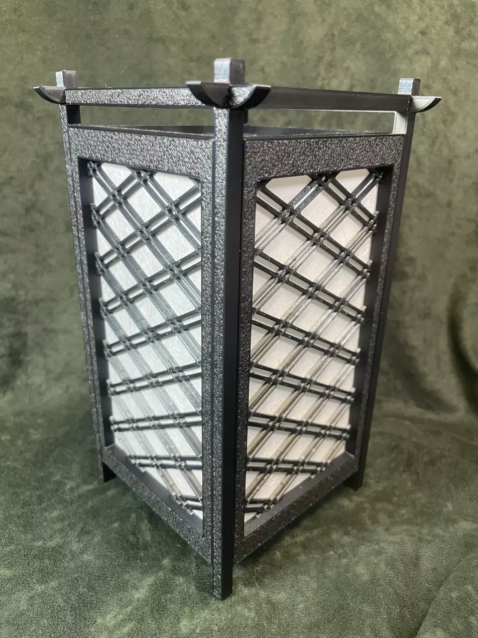 Kumiko Japanese Shoji Lantern - Futae-bishi 3D print model_0