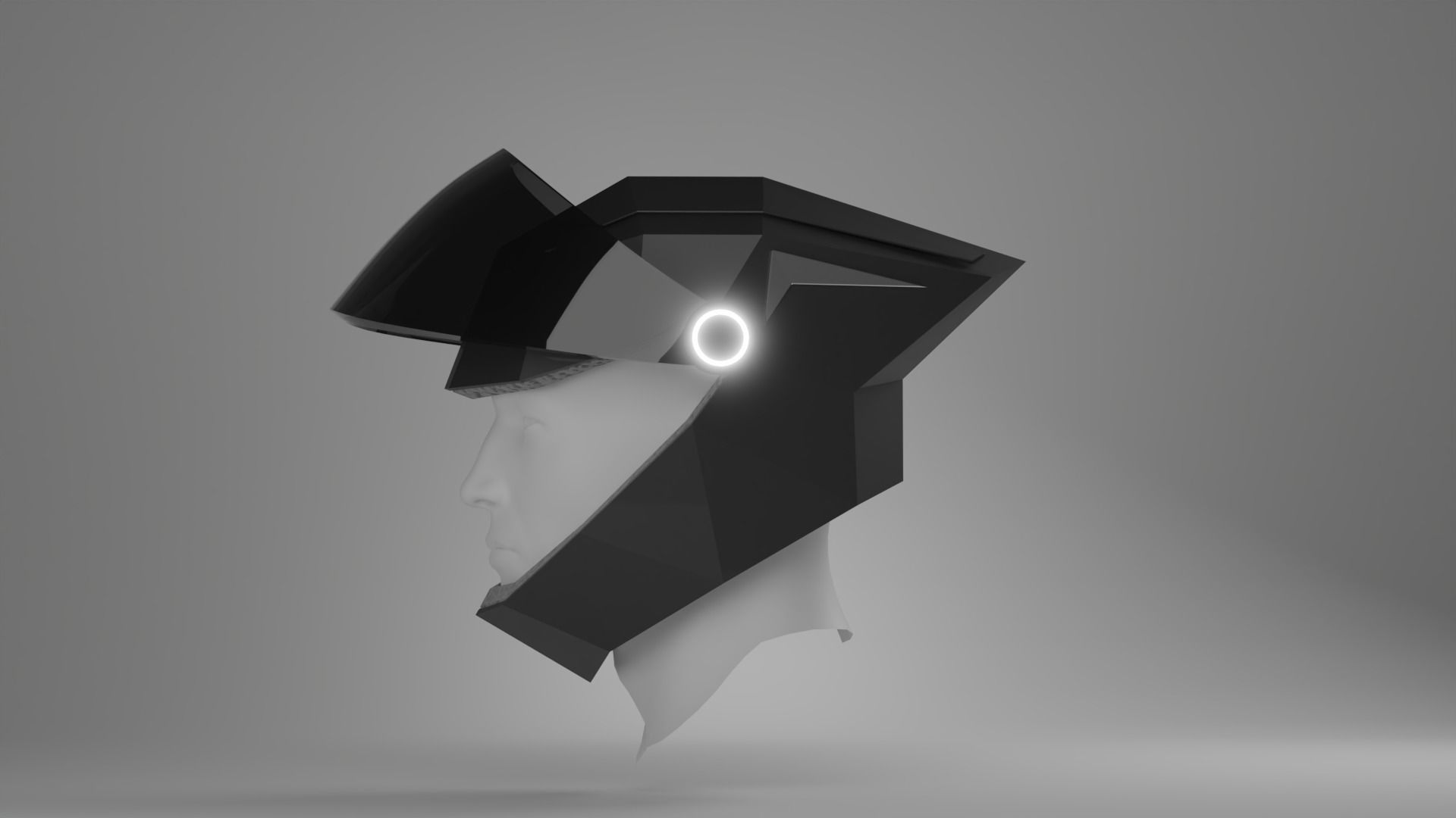 Helmet Free low-poly 3D model_3