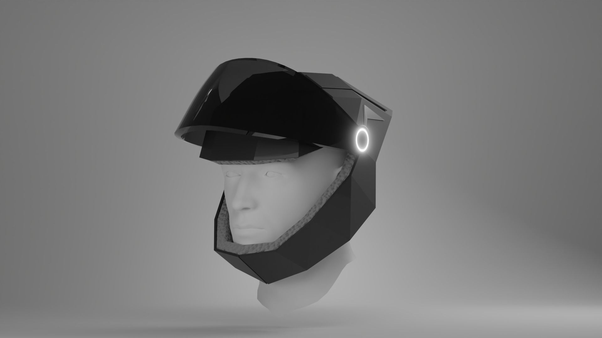 Helmet Free low-poly 3D model_2