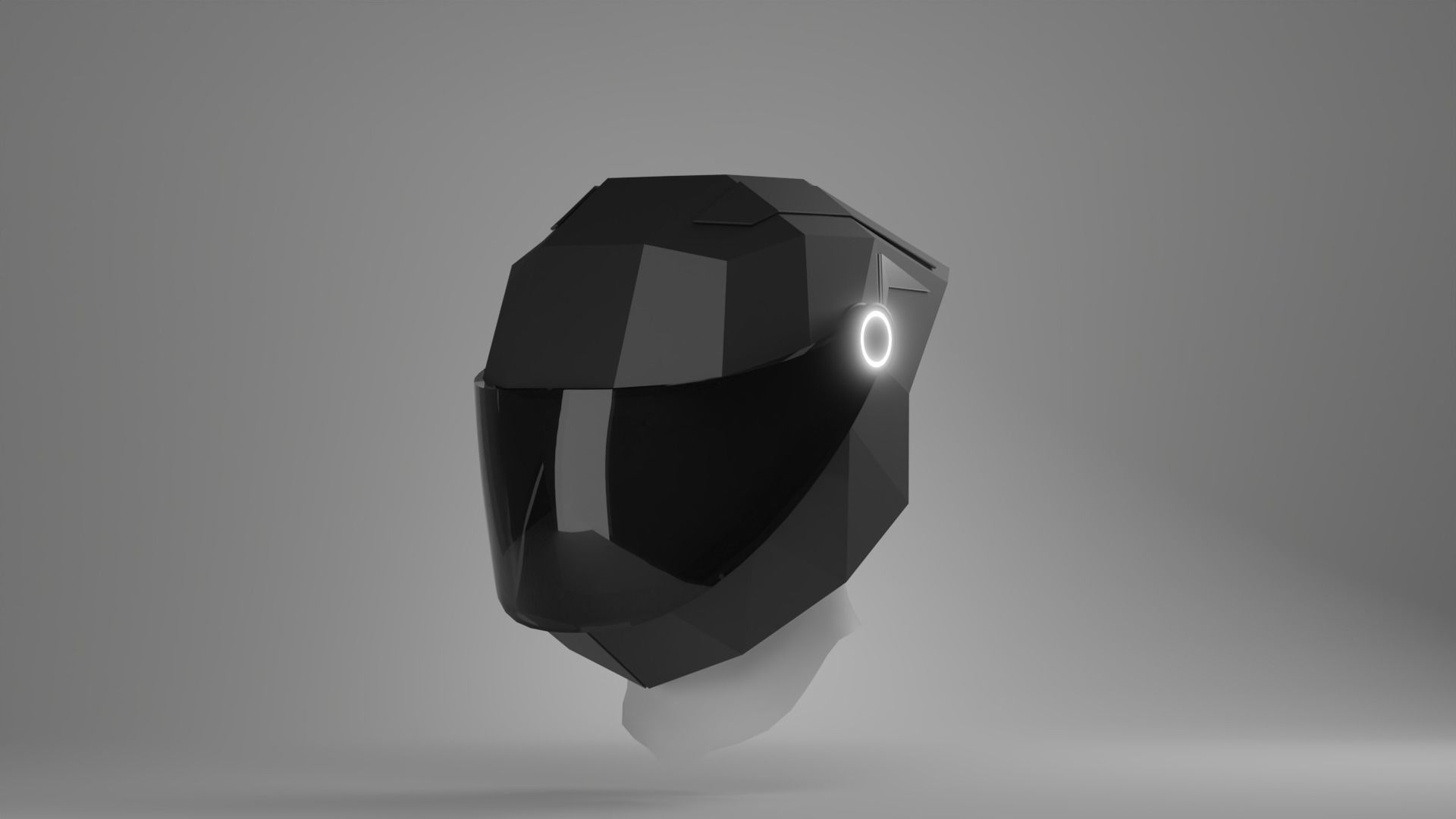 Helmet Free low-poly 3D model_1