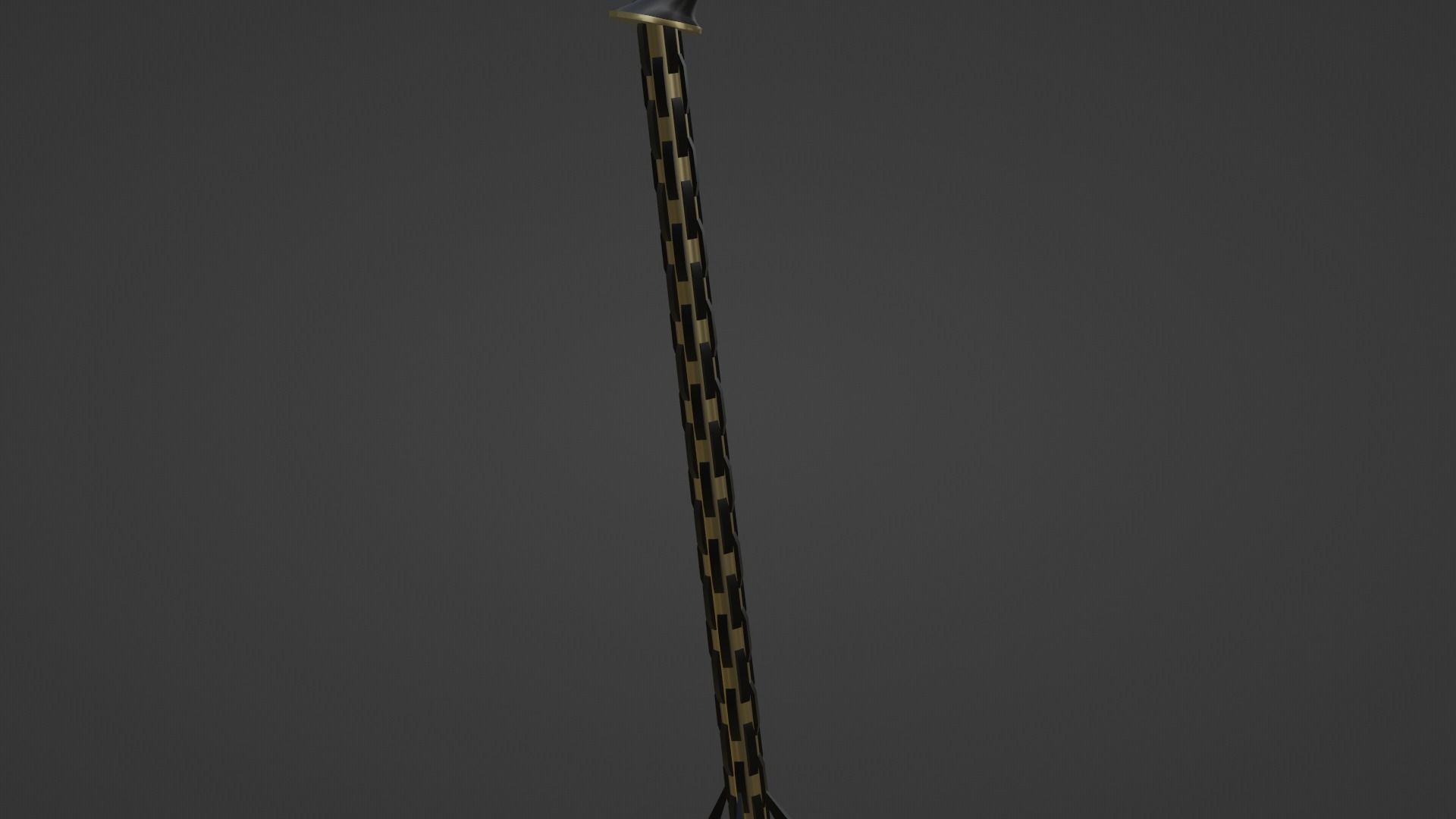 a fantasy large gold hammer  Free low-poly 3D model_13