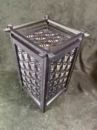 Kumiko Japanese Shoji Lantern - Goma 3D print model