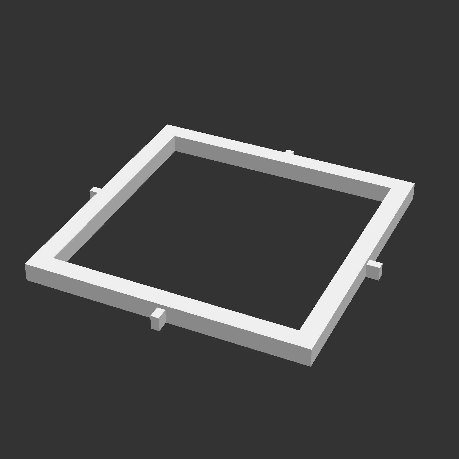 Kumiko Japanese Shoji Lantern - Hishi 3D print model_9