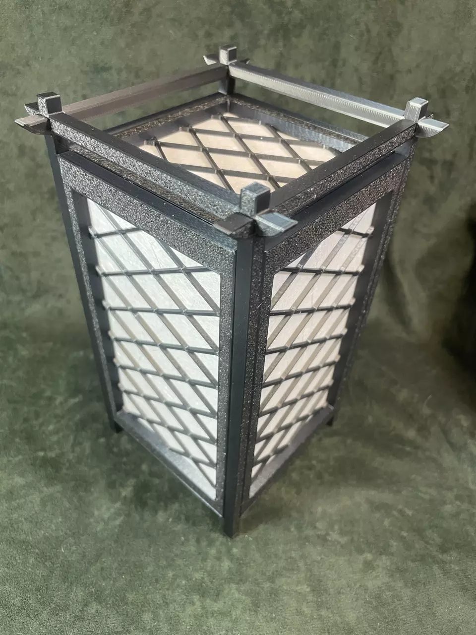 Kumiko Japanese Shoji Lantern - Hishi 3D print model_0