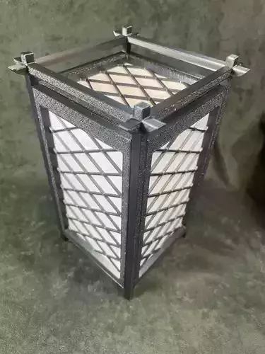 Kumiko Japanese Shoji Lantern - Hishi 3D print model
