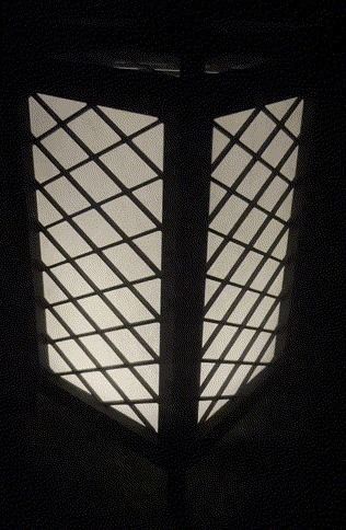 Kumiko Japanese Shoji Lantern - Hishi 3D print model_2