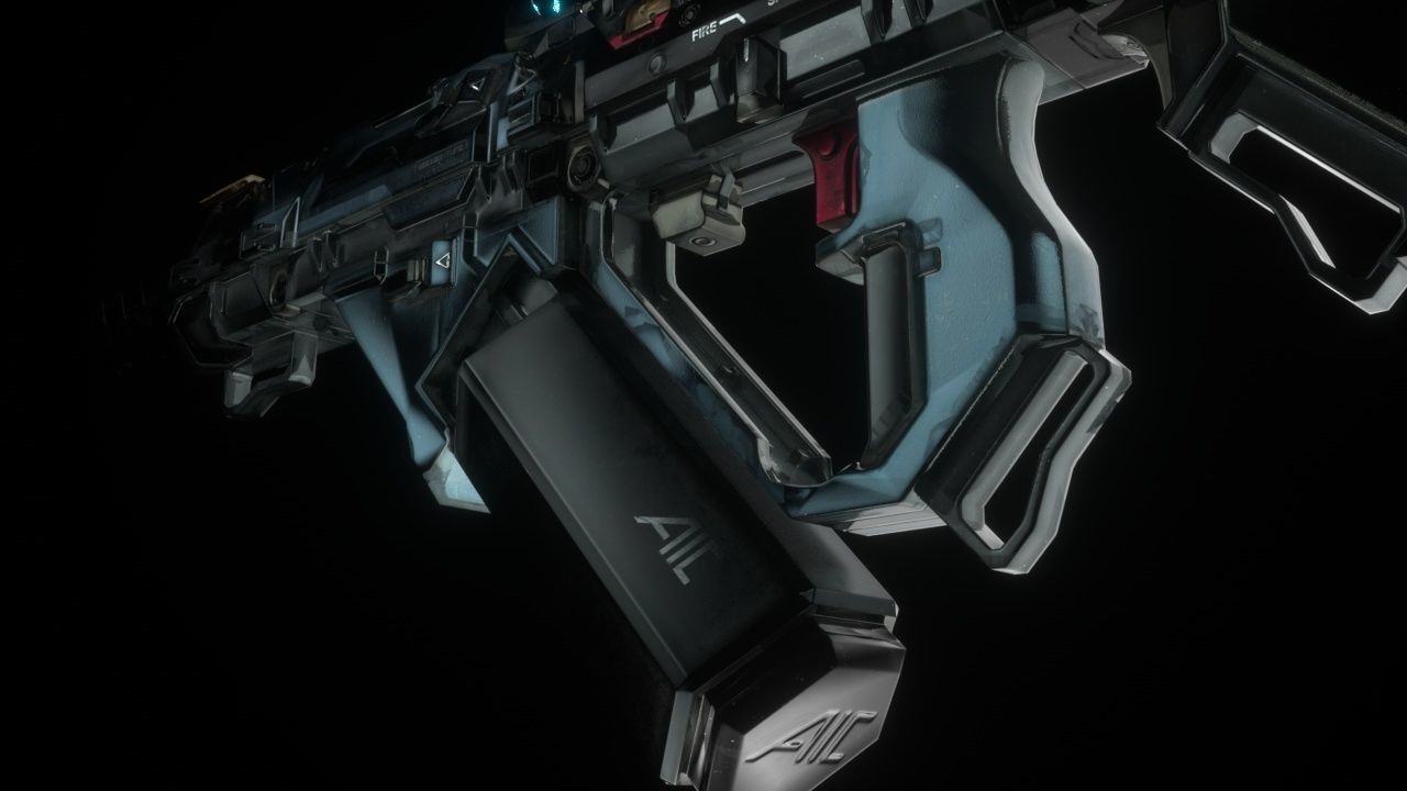 AIC Modular SMG Gun Low-poly 3D model_5