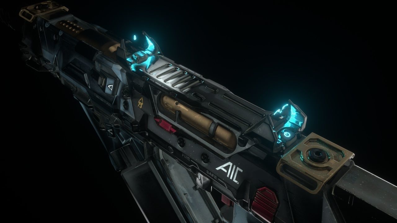 AIC Modular SMG Gun Low-poly 3D model_3