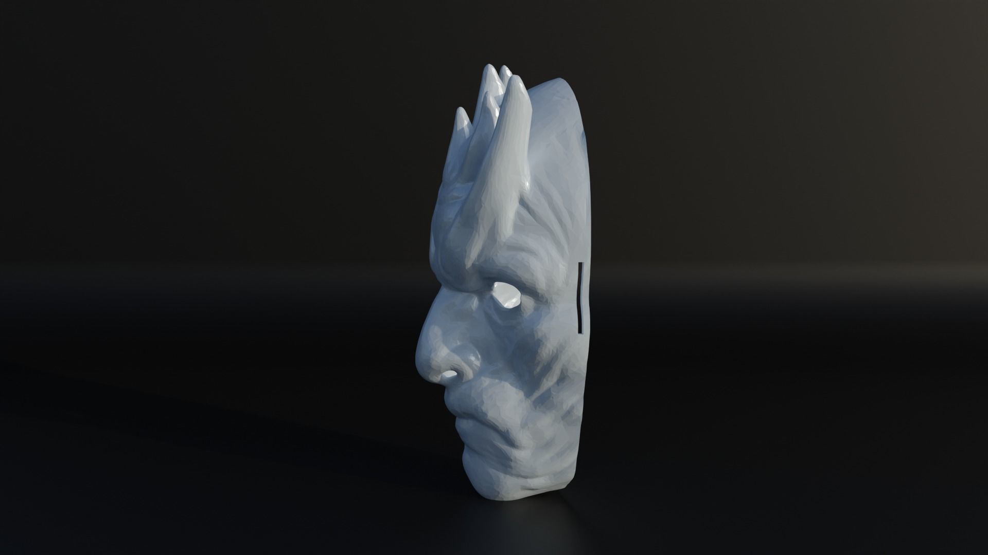 Night King Face Mask - Cosplay Mask 3D print model_15