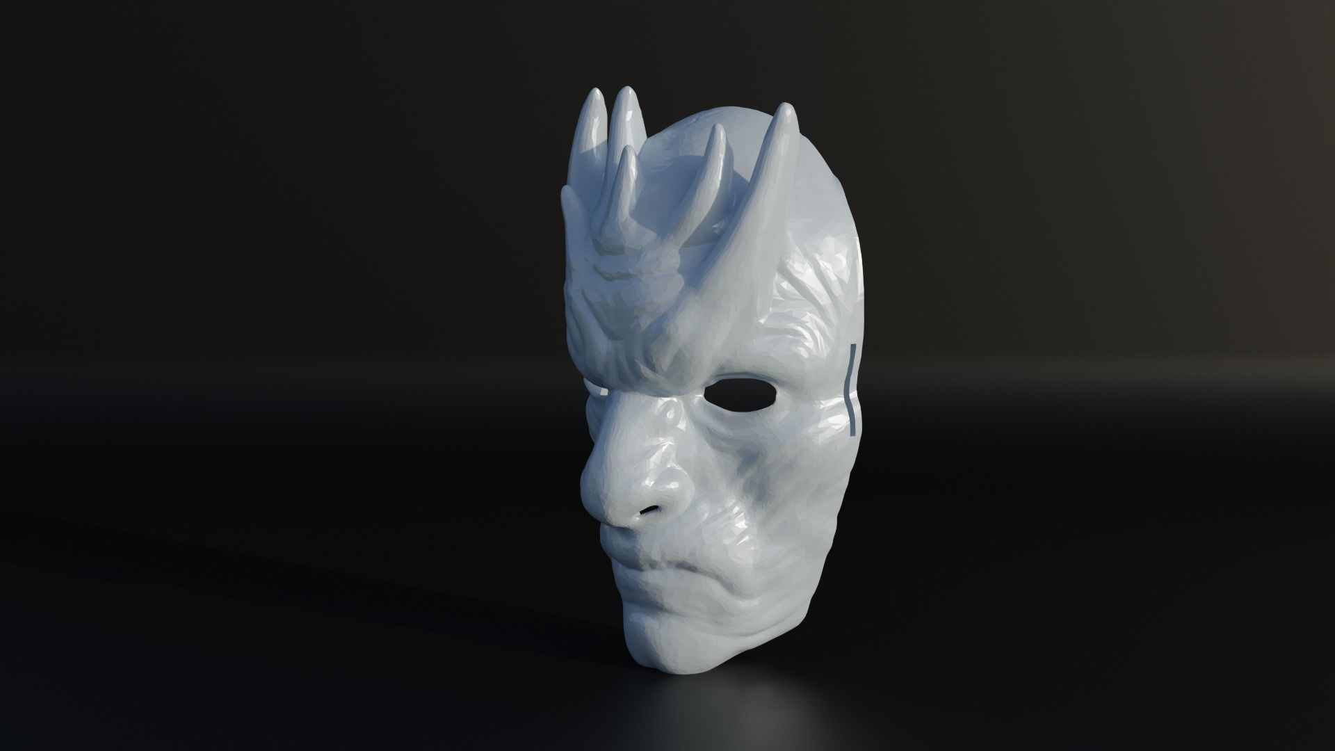 Night King Face Mask - Cosplay Mask 3D print model_4