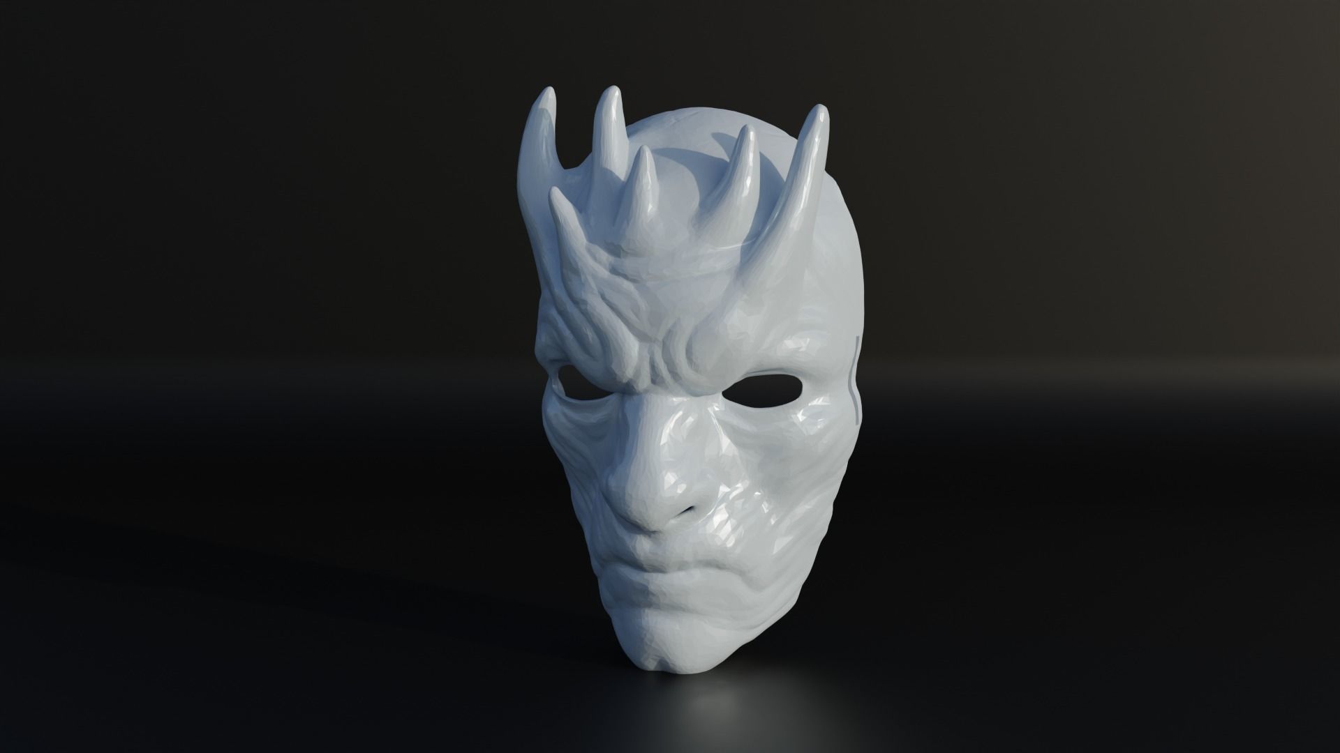 Night King Face Mask - Cosplay Mask 3D print model_20