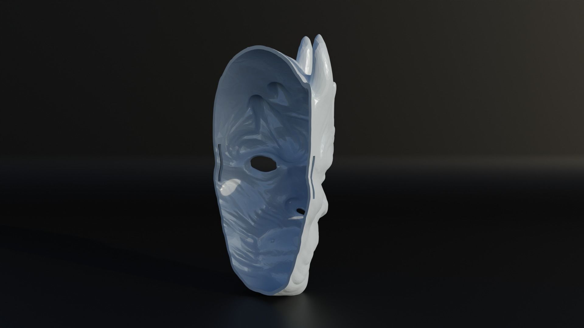 Night King Face Mask - Cosplay Mask 3D print model_9