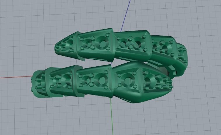 Snake ring Model 2931 3D print model_3