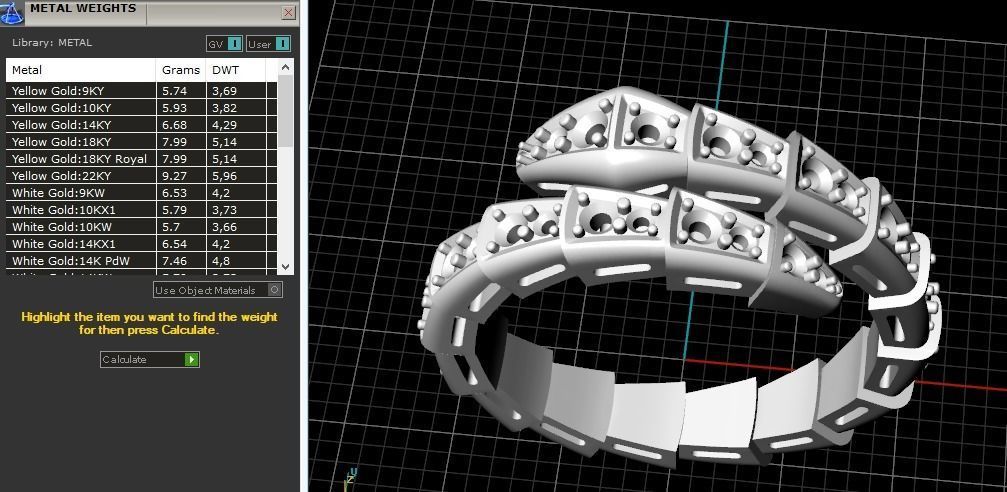 Snake ring Model 2931 3D print model_8