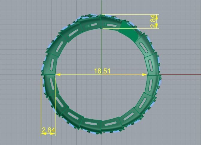 Snake ring Model 2931 3D print model_6