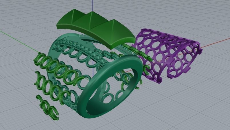 Wide ring Model 2918 3D print model_2