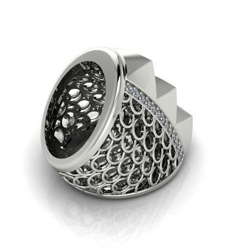 Wide ring Model 2918 3D print model_1