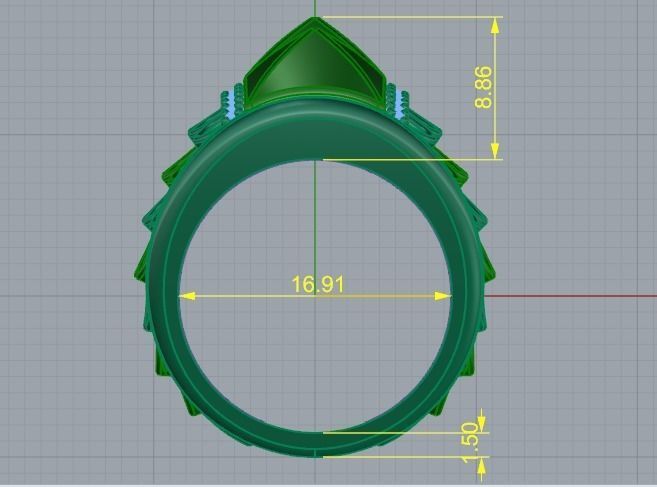 Wide ring Model 2918 3D print model_8