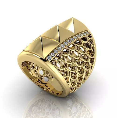 Wide ring Model 2918 3D print model_0