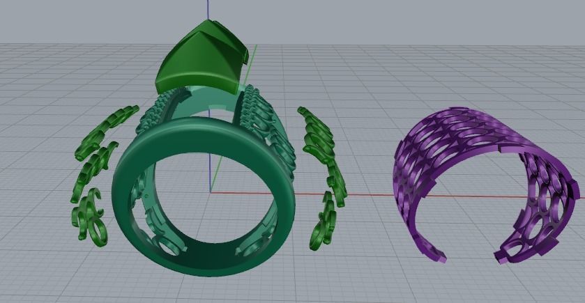 Wide ring Model 2918 3D print model_3