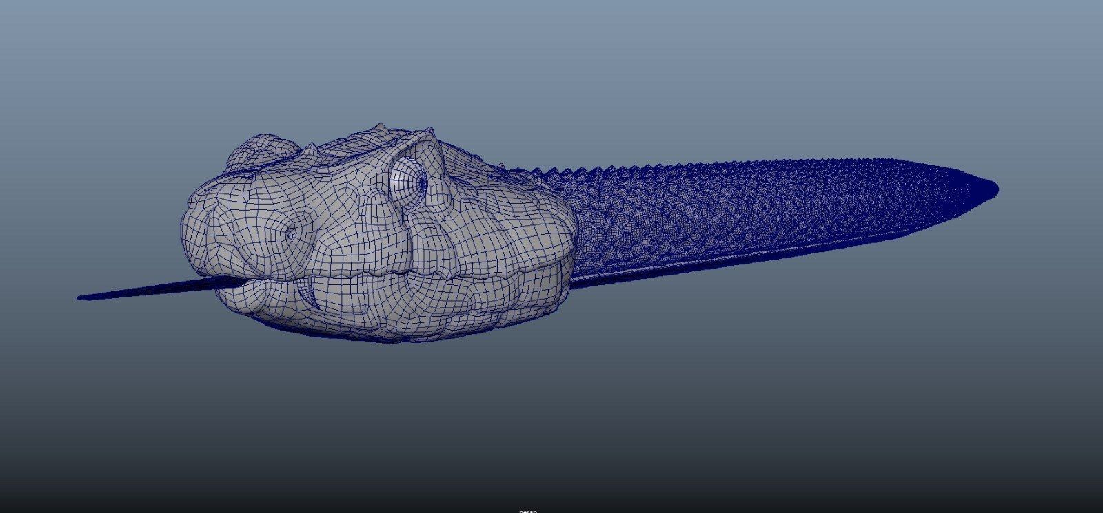 Realistic Rattlesnake Model statue of snake 3D model_7