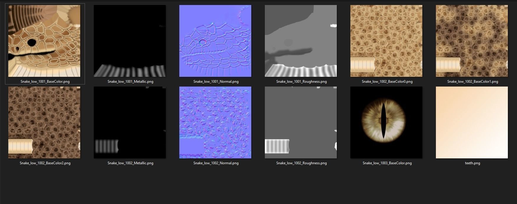 Realistic Rattlesnake Model statue of snake 3D model_18