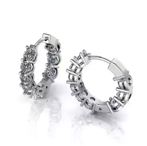 Earrings round-congo Model 2915