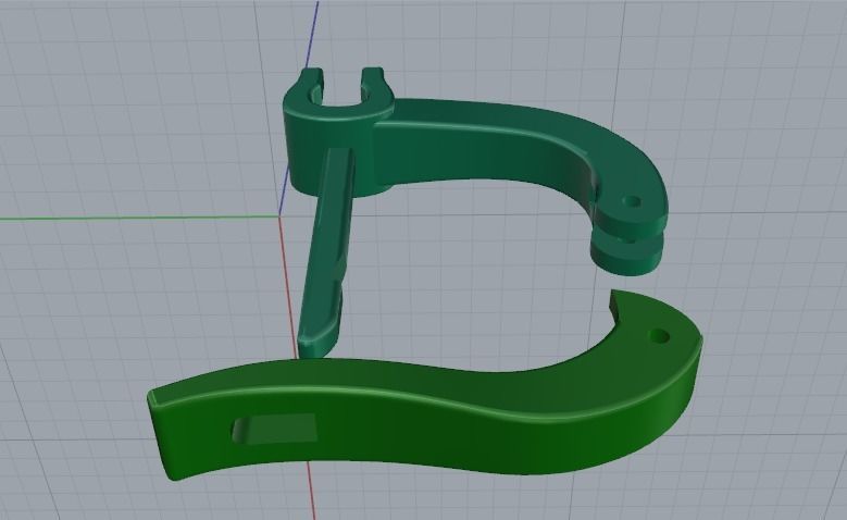 Earrings with one stone Model 2913 3D print model_4