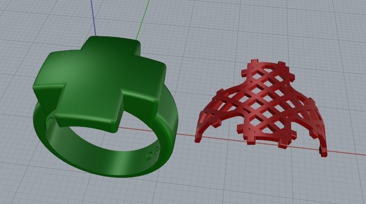 Cross ring Model 2903 3D print model_2