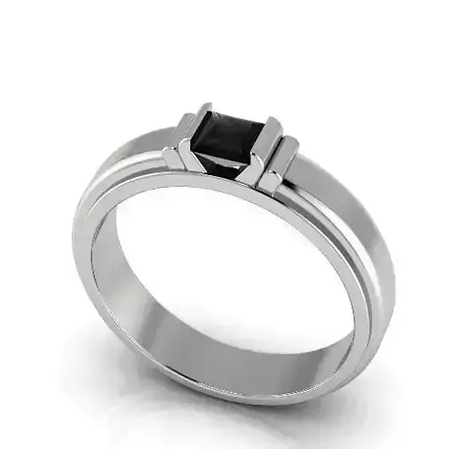 Mens ring with one stone Model 2899