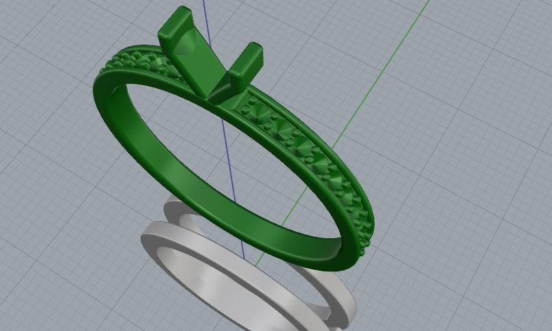 Double ring Model 2890 3D print model_5