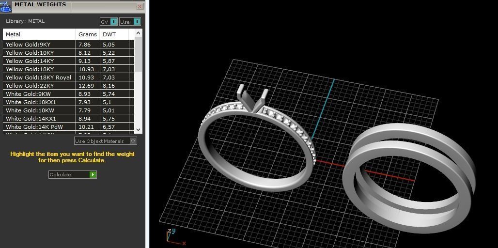 Double ring Model 2890 3D print model_9