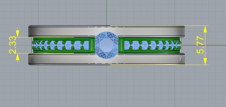 Double ring Model 2890 3D print model_8