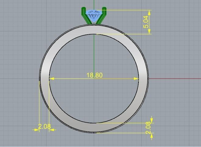 Double ring Model 2890 3D print model_7