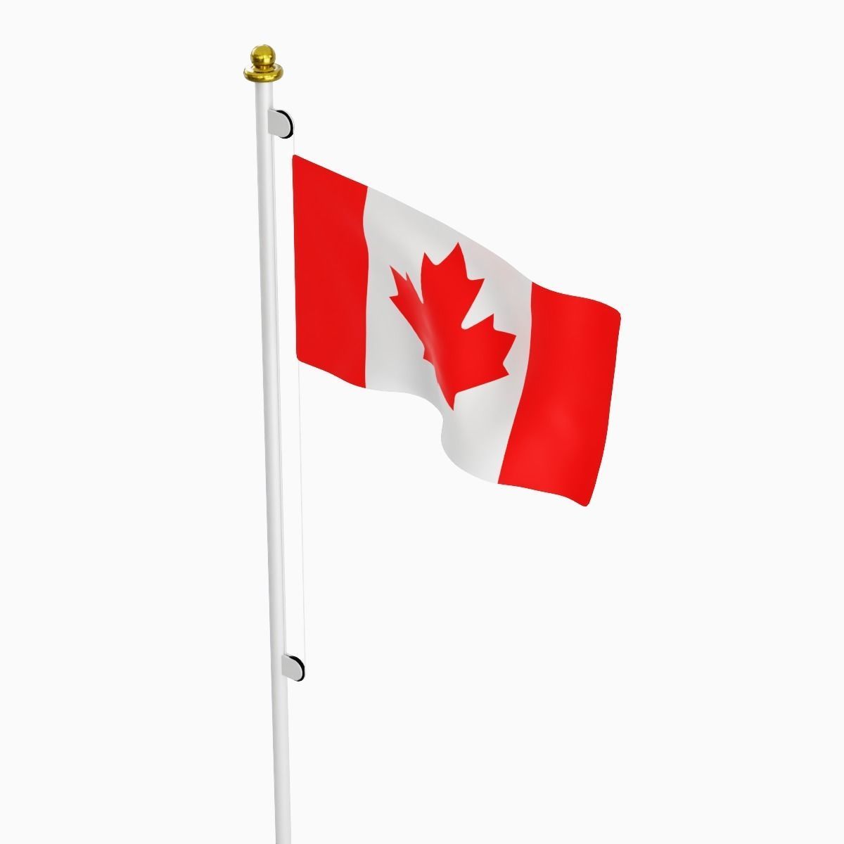 Flag of the Canada Low-poly 3D model_2