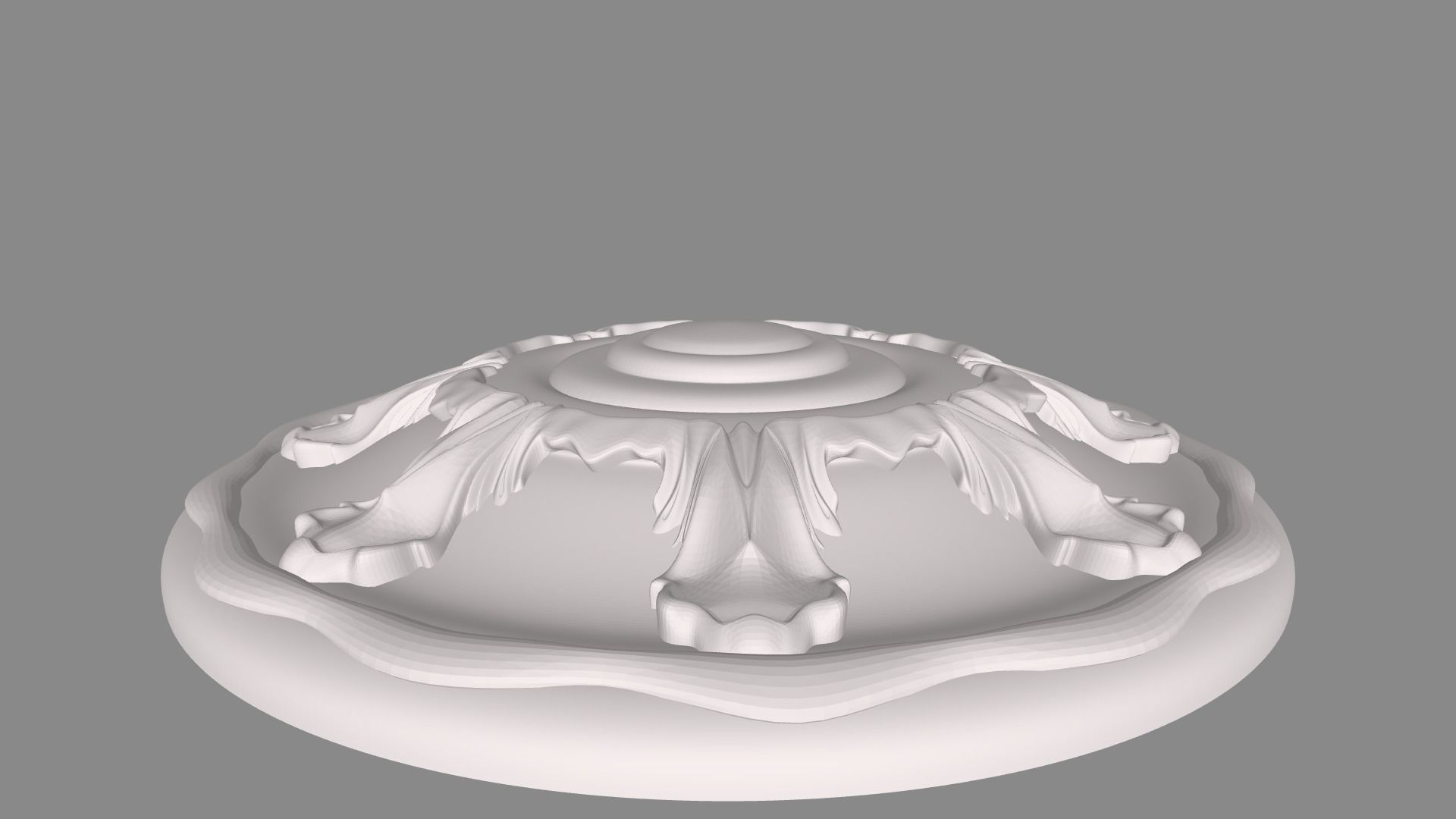 Round rosette 006 3D model 3D print model_1