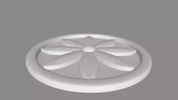 Round rosette 007 3D model