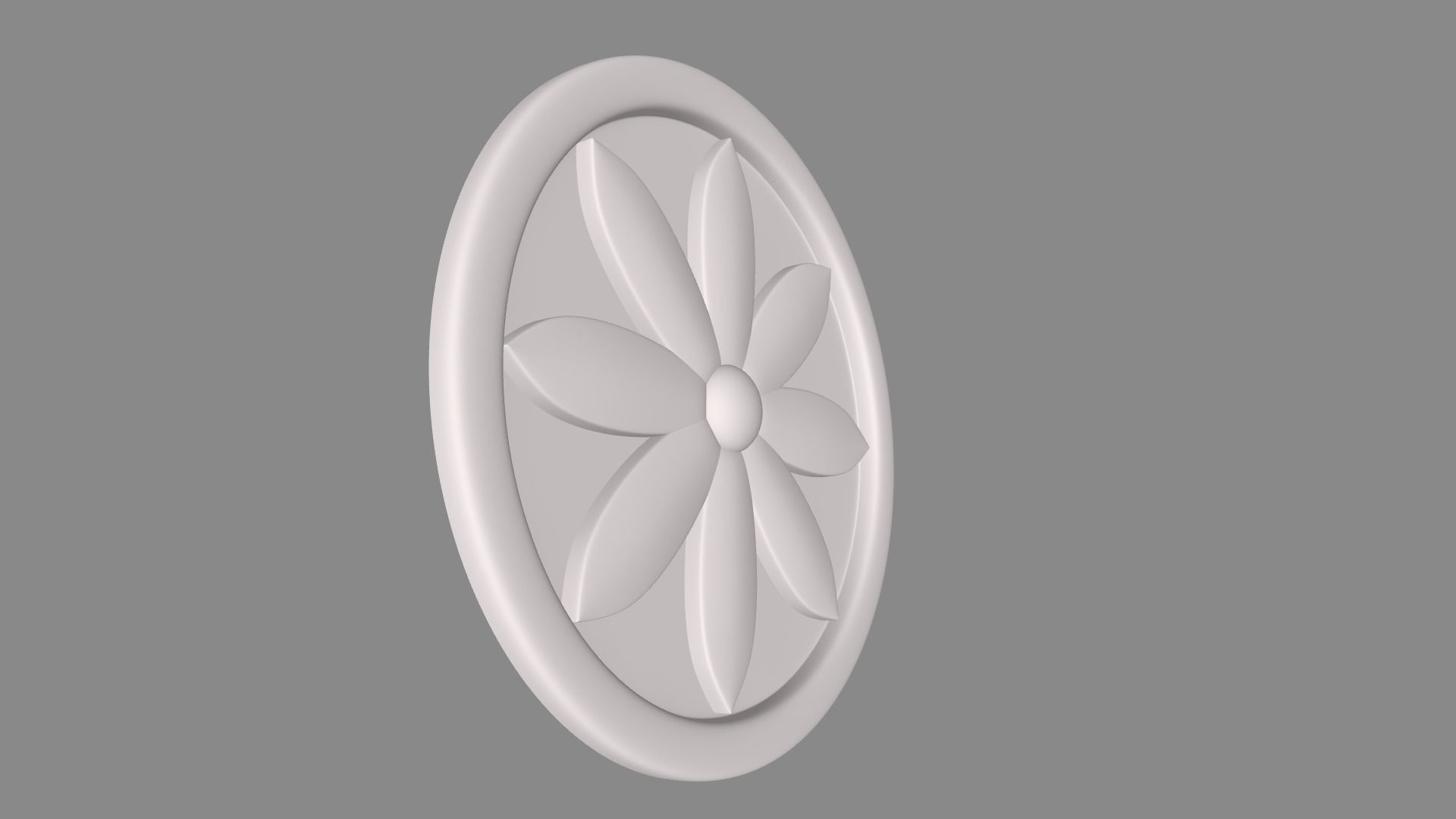 Round rosette 007 3D model 3D print model_2