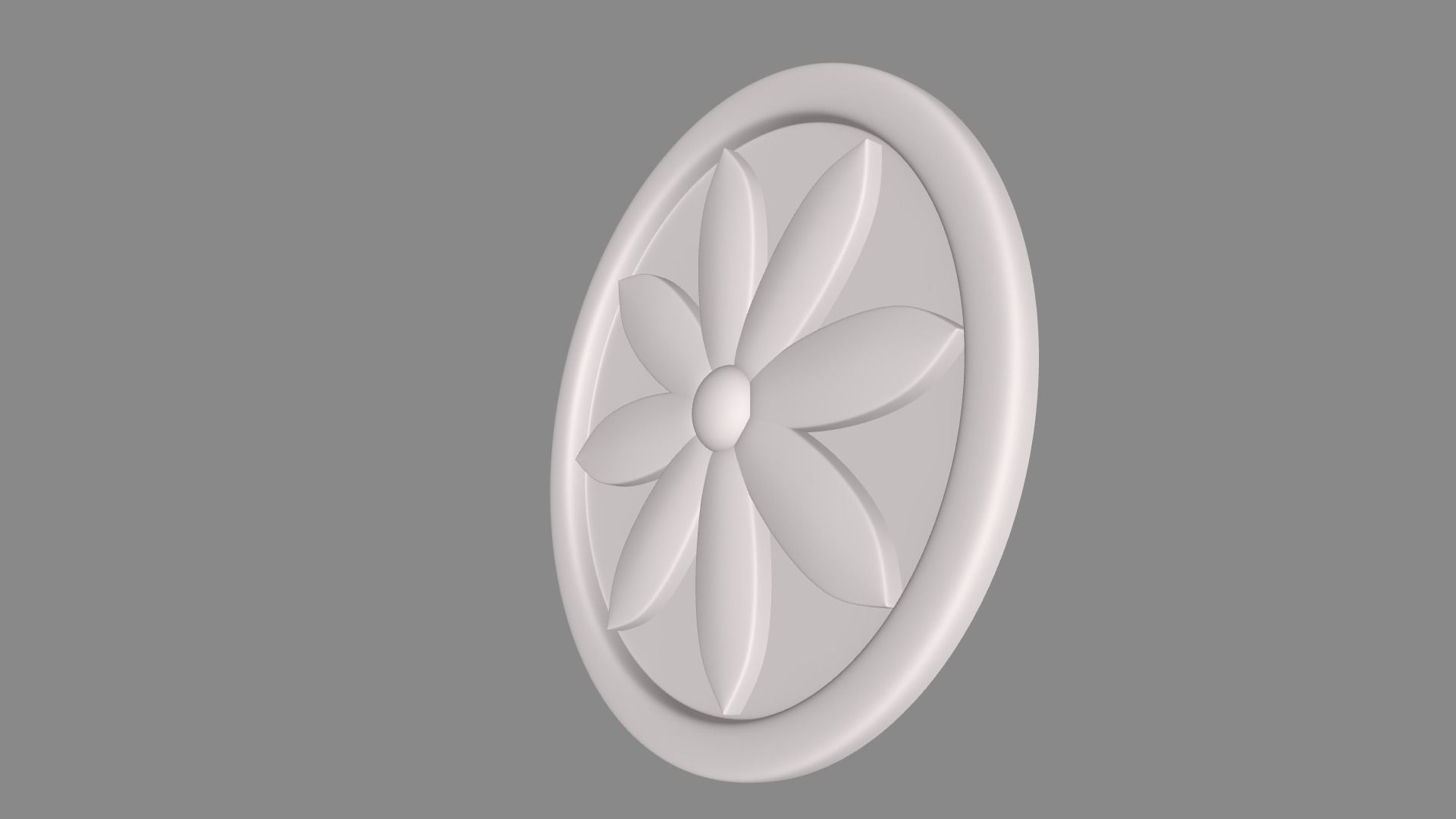 Round rosette 007 3D model 3D print model_1