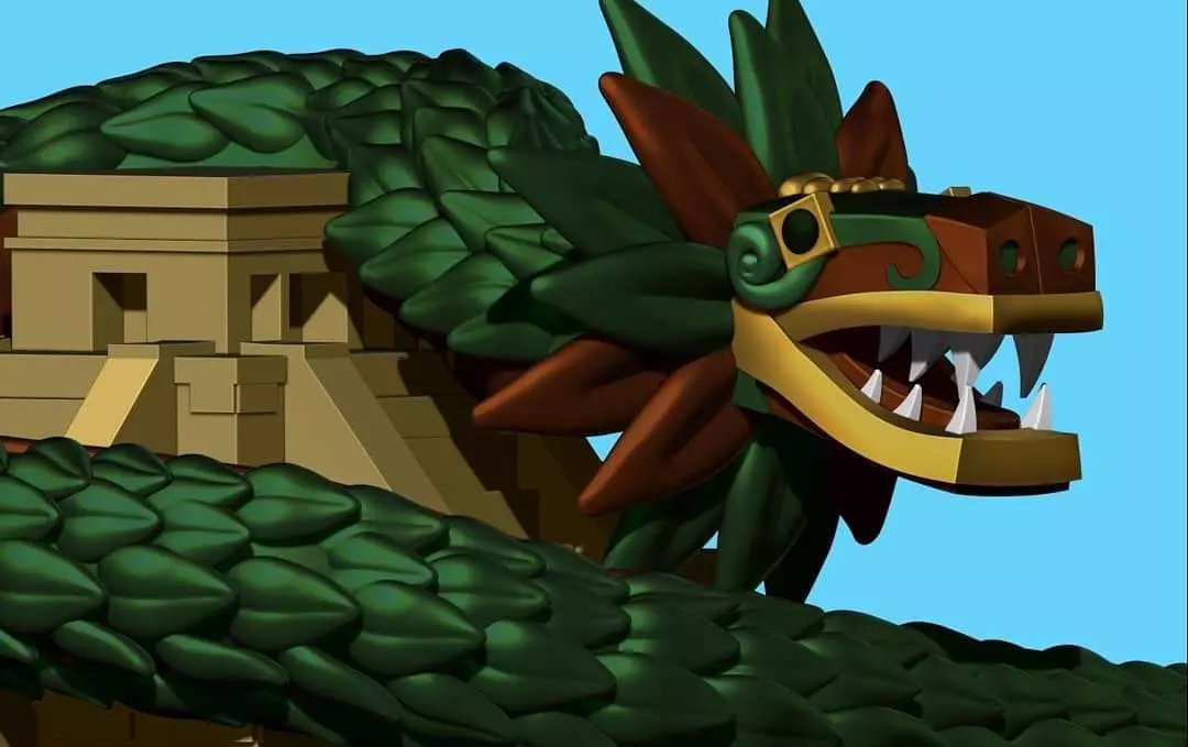 Quetzalcoatl Serpiente emplumada 3D print model
