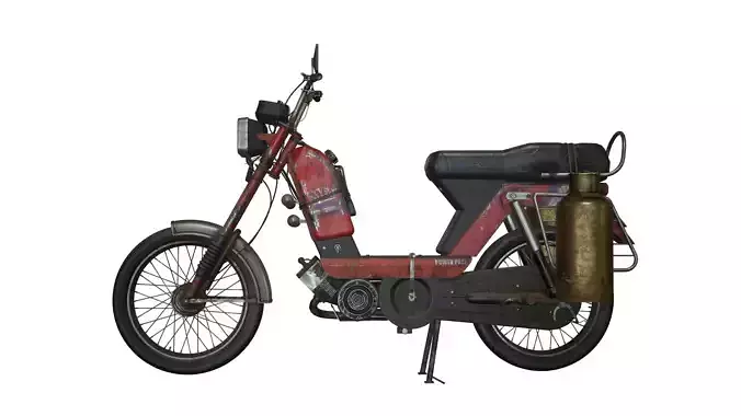 TVS XL Low Poly  Low-poly 3D model