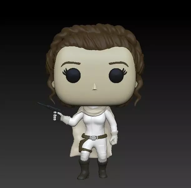 Funko Leia - Star wars 3D print model_0