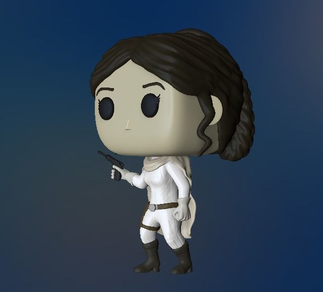 Funko Leia - Star wars 3D print model_2