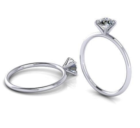 Solitaire Ring 3d print model 3D print model_5