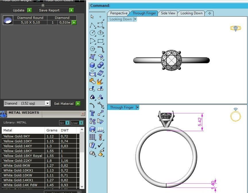 Solitaire Ring 3d print model 3D print model_4