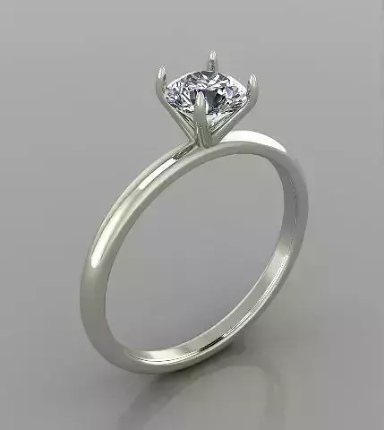Solitaire Ring 3d print model