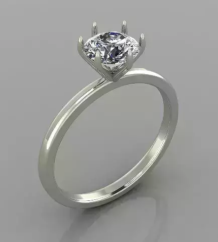 Solitaire engagement ring