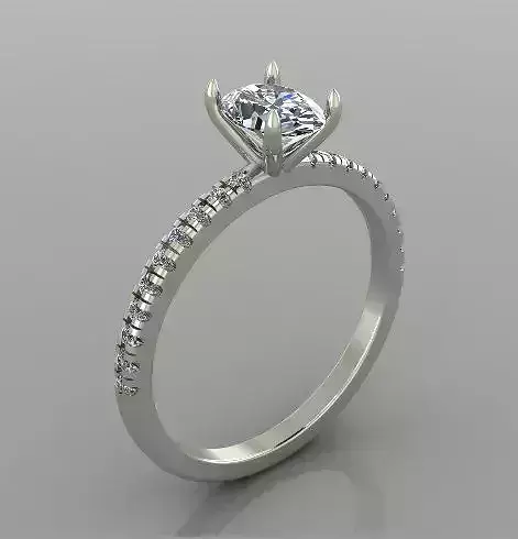 Engagement Solitaire Ring for wedding