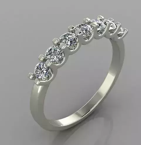 Anniversary band ring 3d print model 3D print model